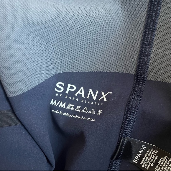 Spanx Expose Mesh Contour Shaping Leggings LapisNights Medium NWT - Picture 3 of 16